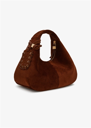 Hobo mini hobo cordutoy bag Tortoise Shell C1040079 Ganni 